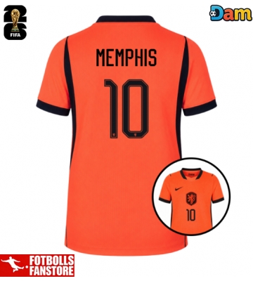 Nederländerna Memphis Depay #10 Hemmatröja Dam VM 2026 Kortärmad